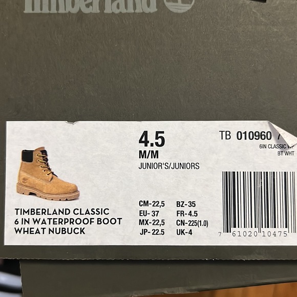 Wheat Timberland size 4.5 - Picture 5 of 5